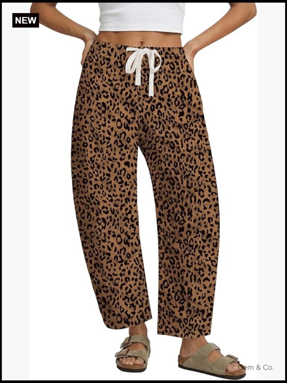 High Waisted Pull On Wide Leg Cropped Barrel Jeans Denim Pants Women Trendy